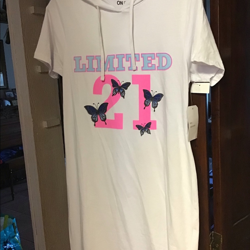 Hooded Casual Dress - Limited 21 /Butterflies